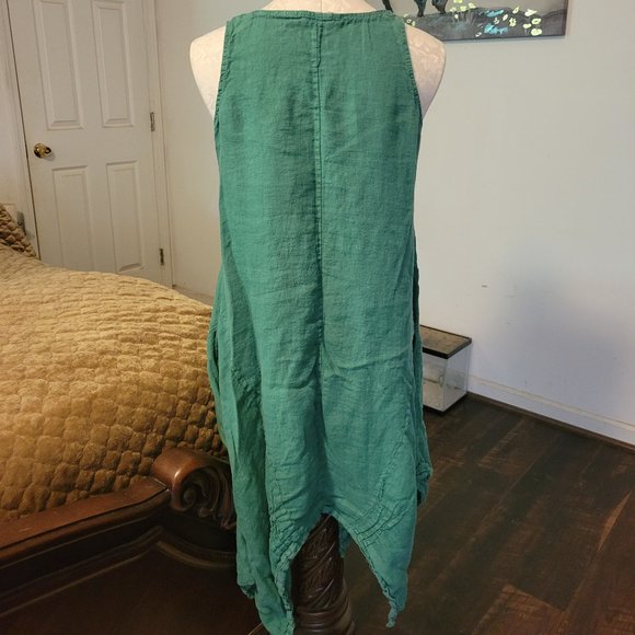 M Made In Italy Linen Dress - Picture 5 of 7